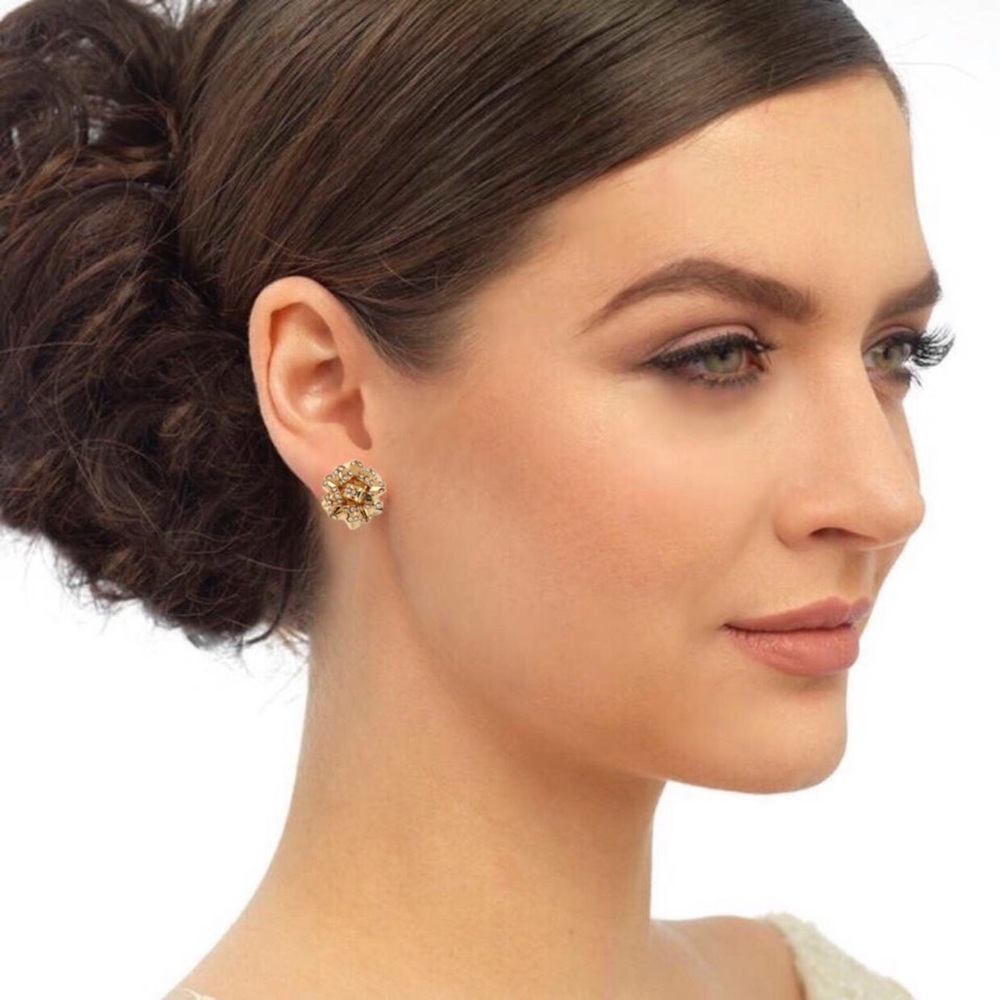 KATE SPADE • Crystal Borgeous Bows Earrings - Picture 2 of 4